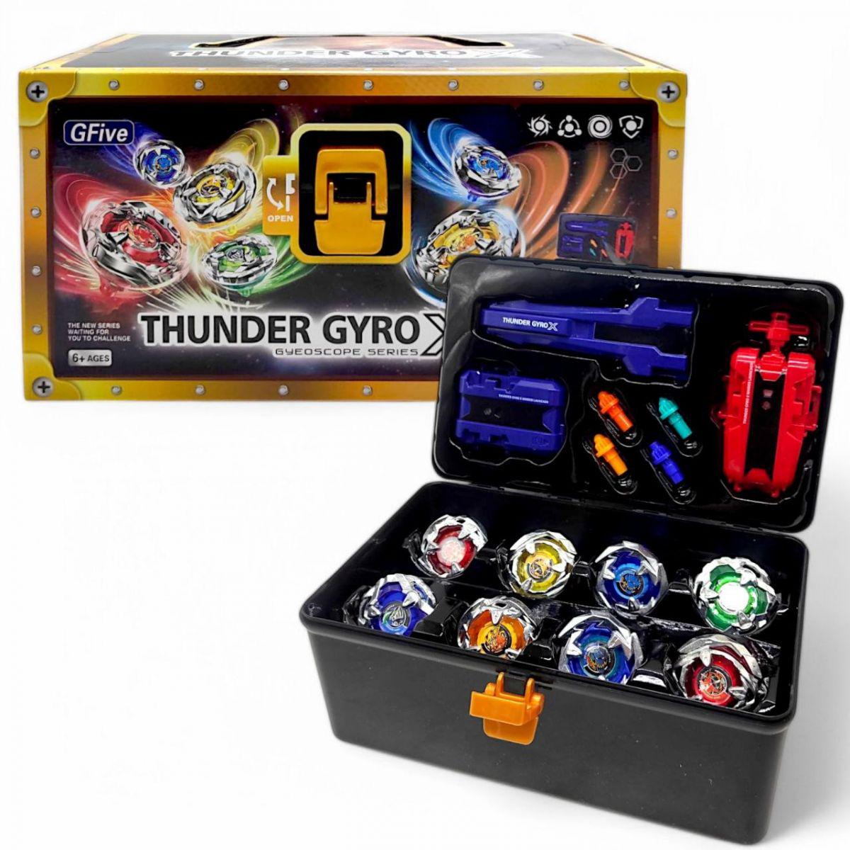 Набор бейблейдов Thunder Gyro X в чемодане (27228448)
