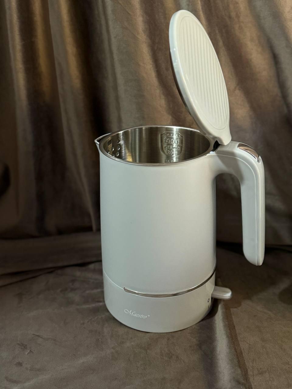 Електрочайник Maestro MR-037-GREY з подвійними стінками 1,7 л 1800 Вт Сірий (MR-037-GREY) - фото 2 Електрочайник Maestro MR-037-GREY з подвійними стінками 1,7 л 1800 Вт Сірий (MR-037-GREY) - фото 2