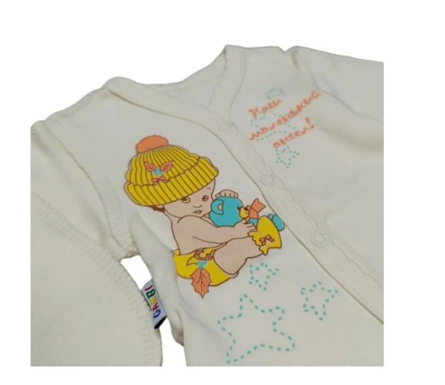 Боди детское полукомбинезон GABBI ОК-ИН р. 56 Белый