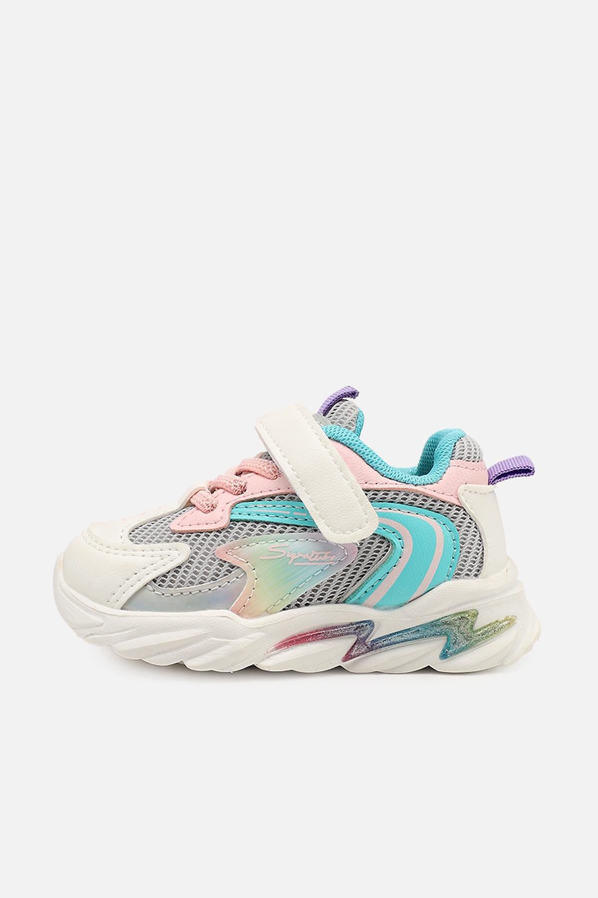 Кроссовки для девочки ЦБ-00273874 на плоской подошве р. 20 Серый (SKT001056634) - фото 2