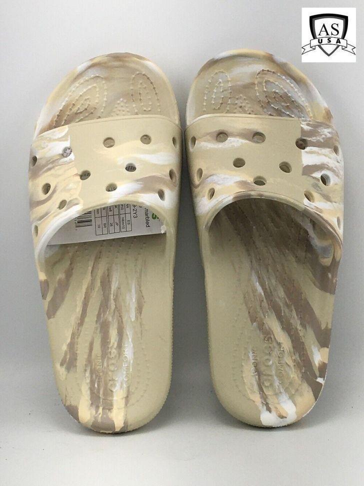 Шльопанці жіночі утеплені Crocs Slide Classic Marbled р. 40-41 Бежевий (15026) - фото 8 Шльопанці жіночі утеплені Crocs Slide Classic Marbled р. 40-41 Бежевий (15026) - фото 8