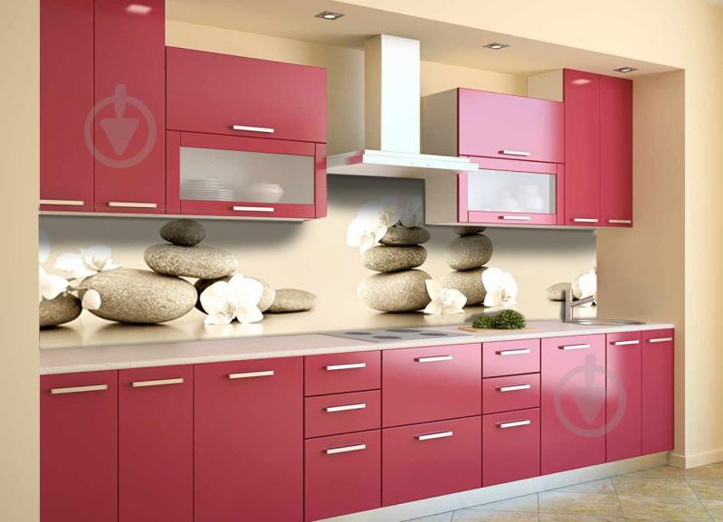 Скинали на кухню Zatarga «Пирамида Камни» 600х2500 мм виниловая 3Д наклейка кухонный фартук самоклеящаяся Z180610