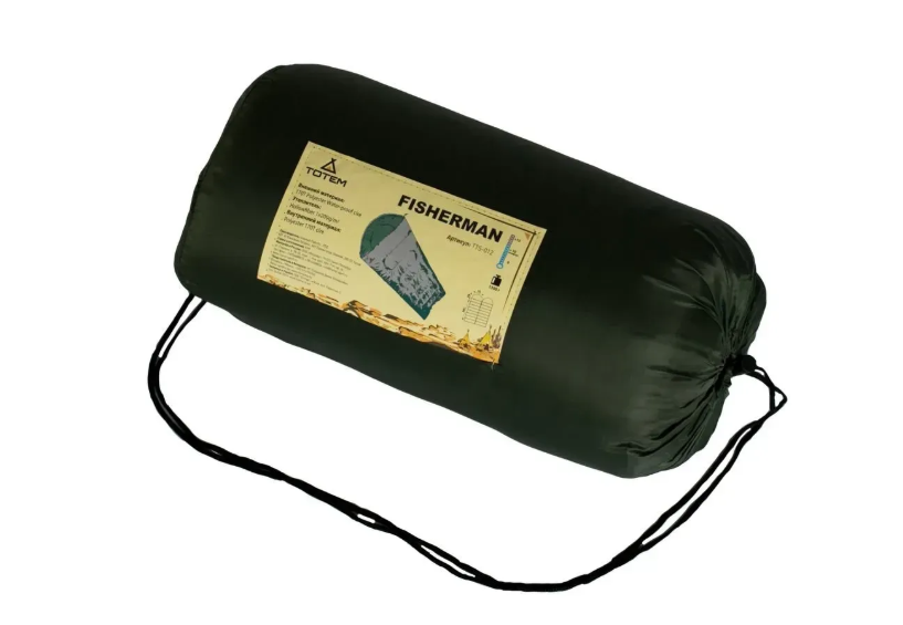 Спальний мішок Totem Fisherman XXL UTTS-013-L ковдра з капюшоном лівий 180х40/90см Олива (UTTS-013-L)
