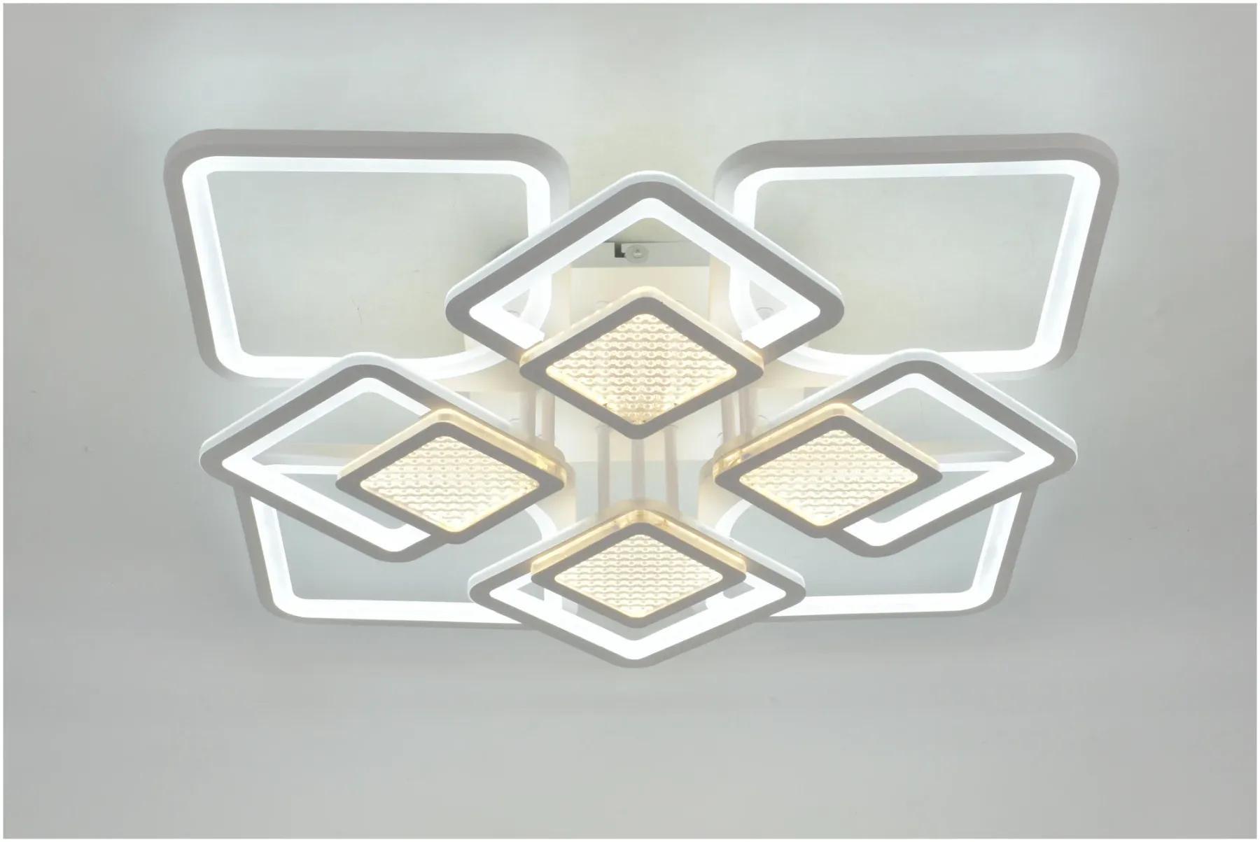 Люстра светодиодная ESLLSE SMART TETRA TWIST 165W 8S/595x595x110/220V/IP20 White/Clear (27712870) Люстра светодиодная ESLLSE SMART TETRA TWIST 165W 8S/595x595x110/220V/IP20 White/Clear (27712870)