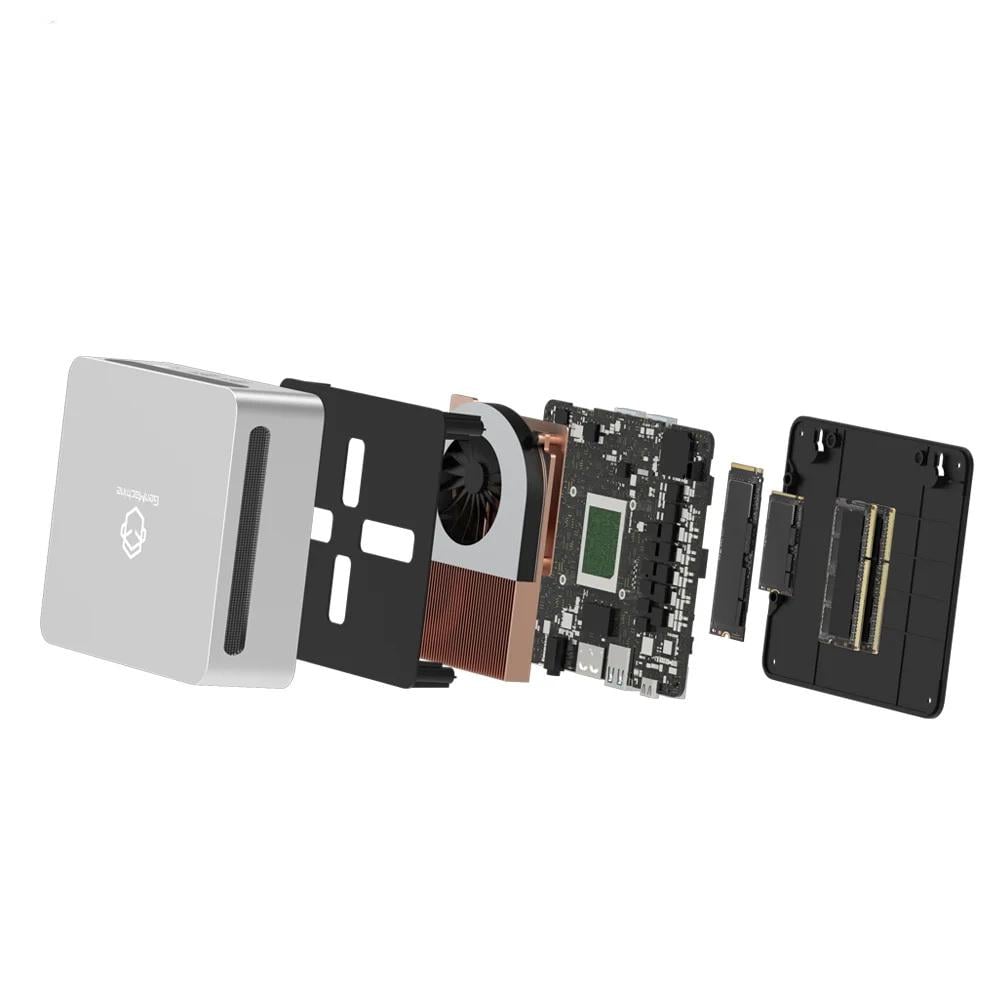 Мини-Пк GenMachine Ren 5000 Ryzen 5 5600H RAM 16GB SSD 256GB LAN Wi-Fi Bluetooth Windows 11 Cерый (epic2225) - фото 5