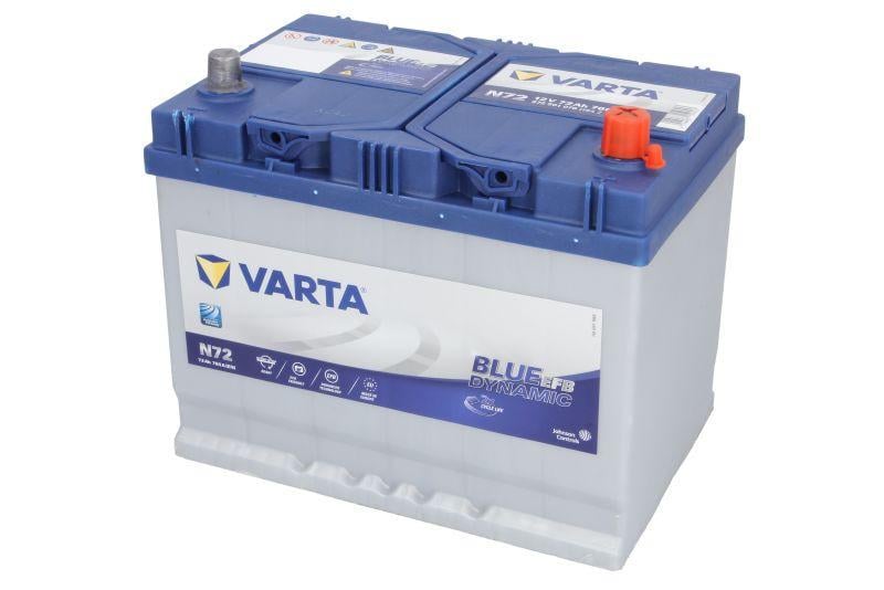 Аккумулятор Varta Dynamic EFB N72 572501076 72Ah Blue