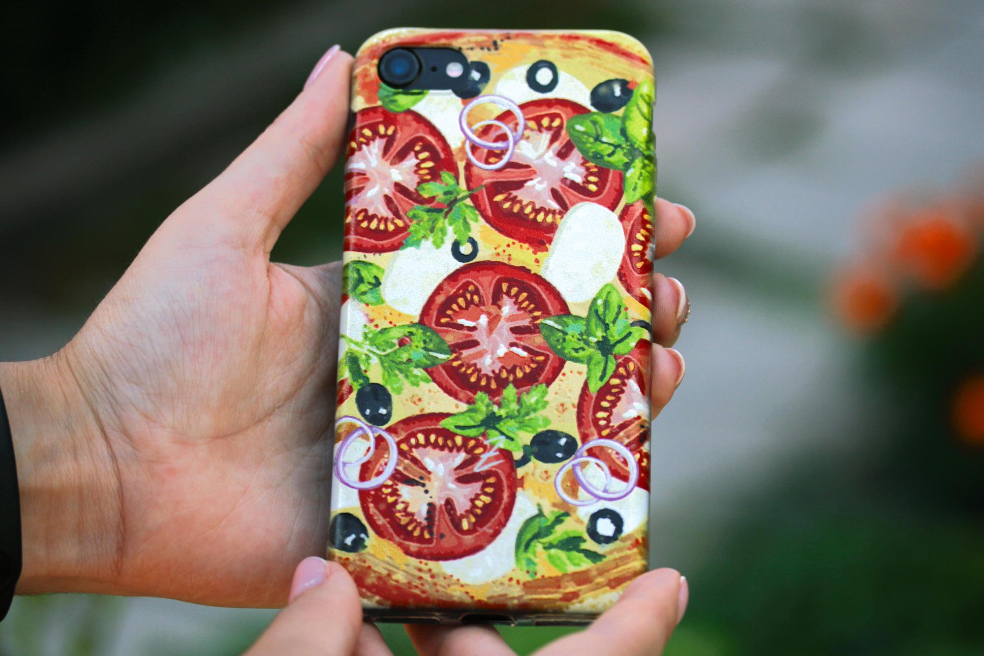 Силиконовый чехол Zorrov для Apple iPhone SE 2020 - Pizza (14090040174087510) - фото 5