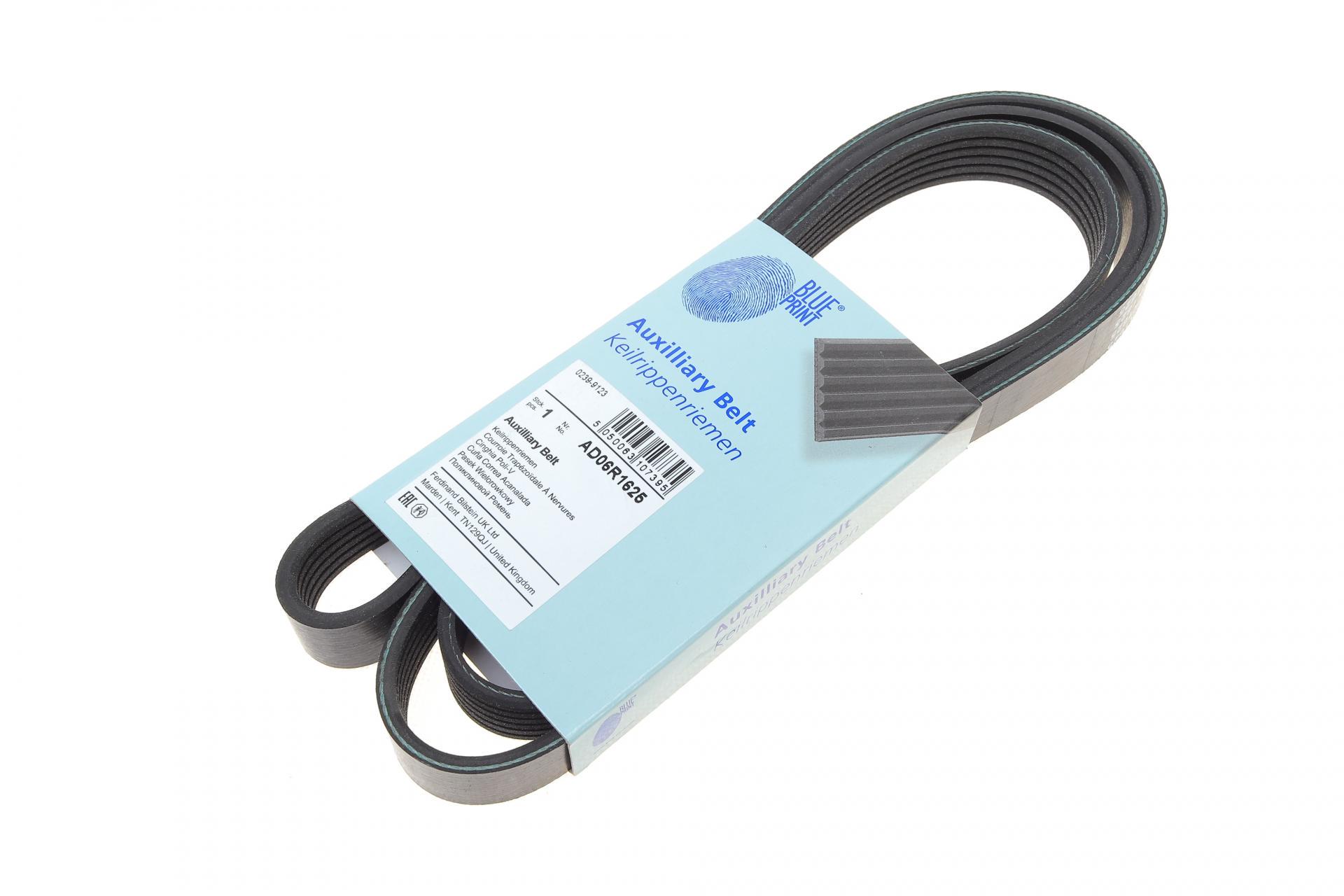 Ремень генератора BLUE PRINT Opel Astra 1.7CDTI 04-10/Subaru Outback/Tribeca 3.0-3.6 05-/VW Passat 3.2 05-10 (AD06R1625)