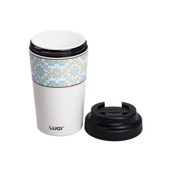 Термочашка Вишиванка YIWU з керамічною колбою та коспусом з нержавіючої сталі 380 мл Білий (147-107-HP-14-50W) - фото 3 Термочашка Вишиванка YIWU з керамічною колбою та коспусом з нержавіючої сталі 380 мл Білий (147-107-HP-14-50W) - фото 3