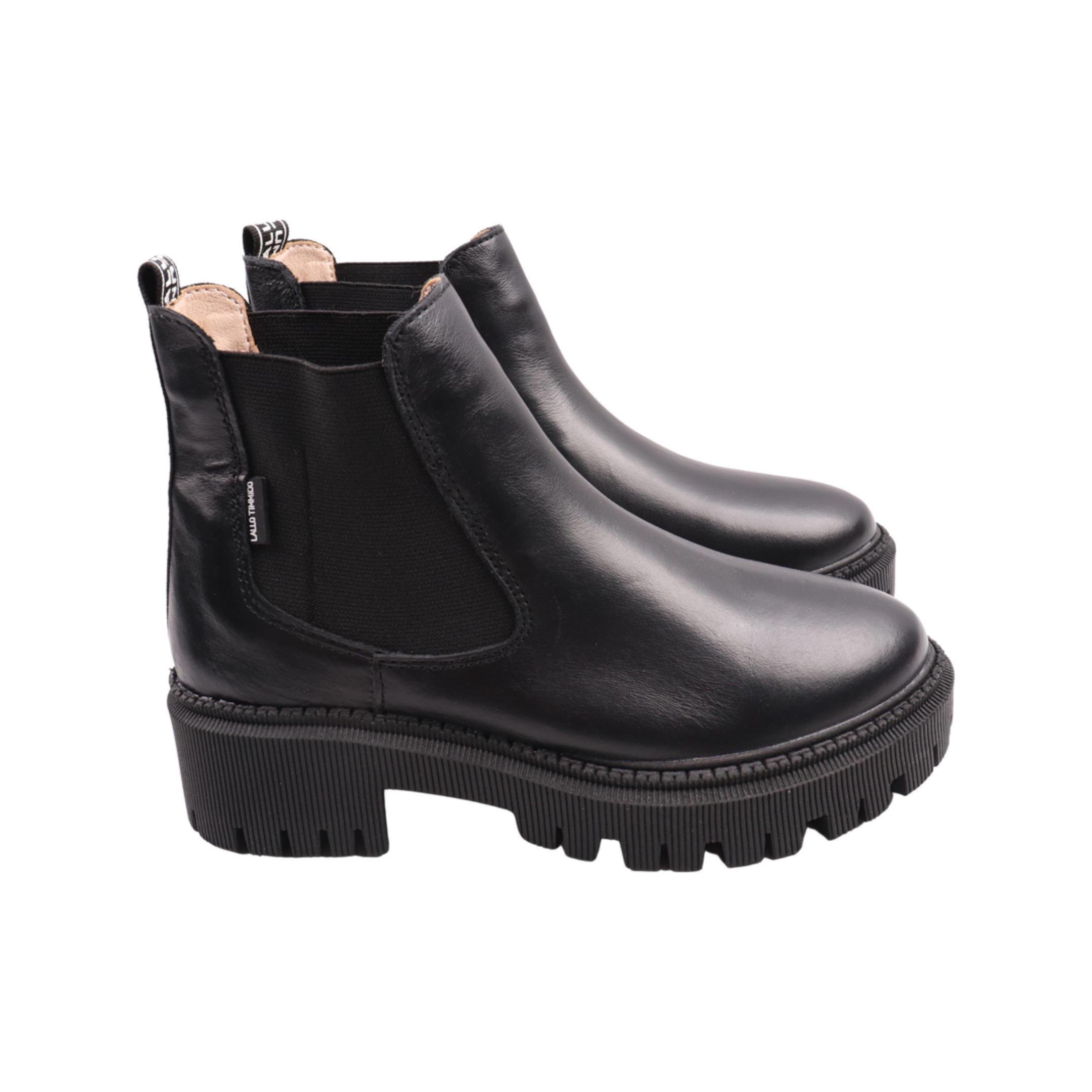 Ботинки женские Maxus из кожи р. 35 Черный (112-23ZHC)