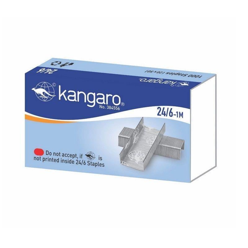 Скобы Kangaro №24/6 1000 шт. (00727) Скобы Kangaro №24/6 1000 шт. (00727)
