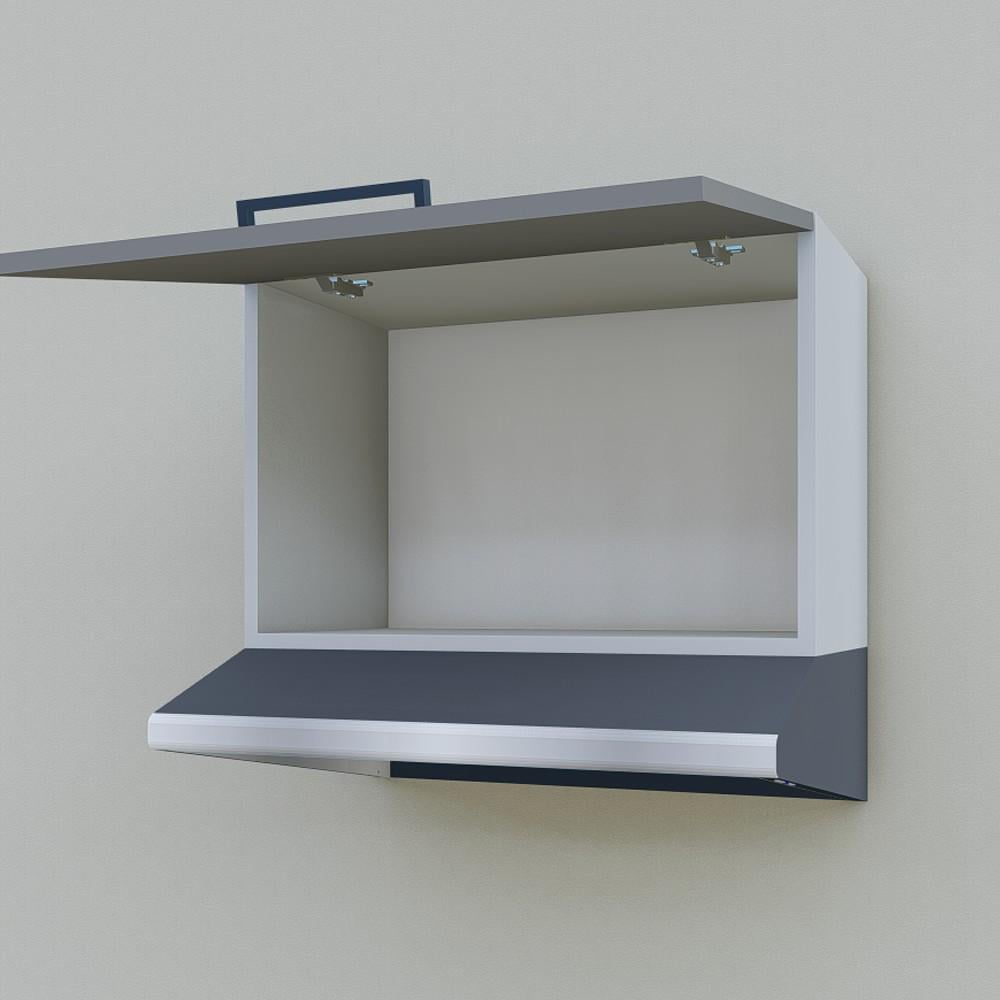 Шкаф навесной Opendoors МП2 для кухни под вытяжку 600 мм Антрацитовый/Светлый серый (МП2/8) - фото 4 Шкаф навесной Opendoors МП2 для кухни под вытяжку 600 мм Антрацитовый/Светлый серый (МП2/8) - фото 4