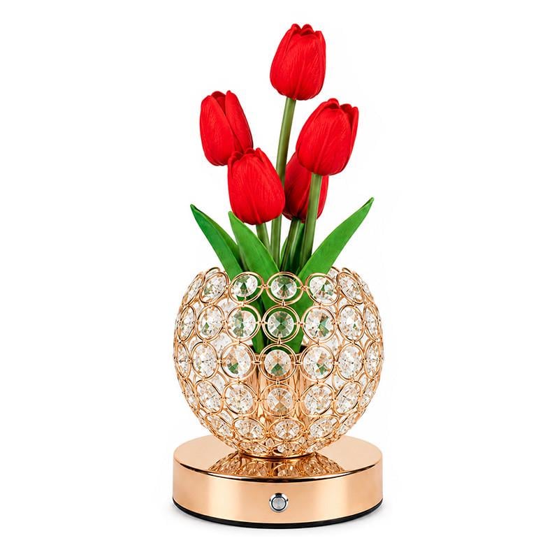 Нічник настільний Lesko Tulips Crystal SJP0723002 Букет тюльпанів в кришталевій кулі Red (36490754) Нічник настільний Lesko Tulips Crystal SJP0723002 Букет тюльпанів в кришталевій кулі Red (36490754)