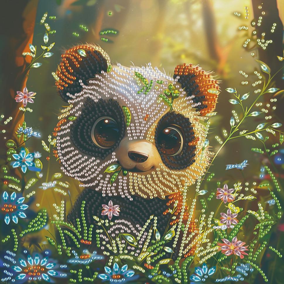 Алмазна мозаїка Brushme Мила панда 25x25 см (BH010) Алмазна мозаїка Brushme Мила панда 25x25 см (BH010)