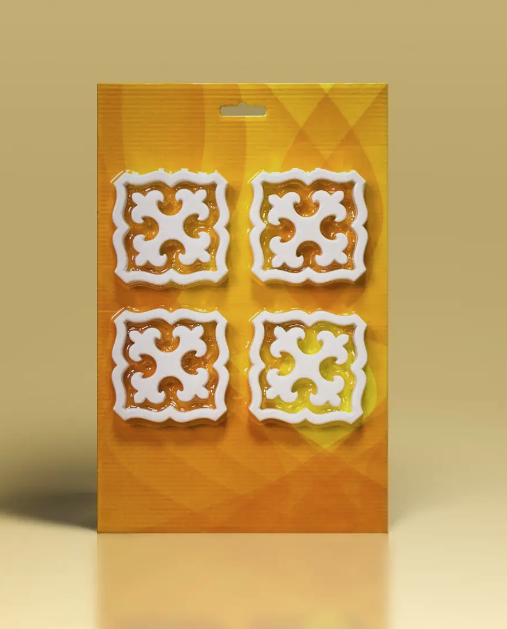 Орнамент поліуретановий Arxat комплект A 708 4 шт./A 706 4 шт. (2322428439)