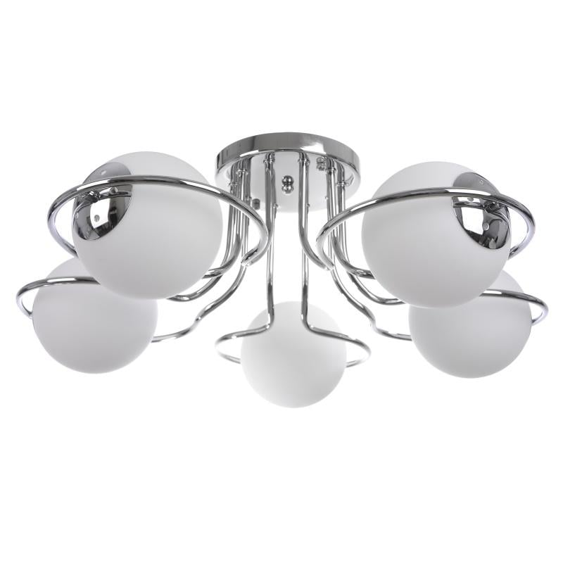 Люстра потолочная молекула Brille BL-295S/5 E27 CH