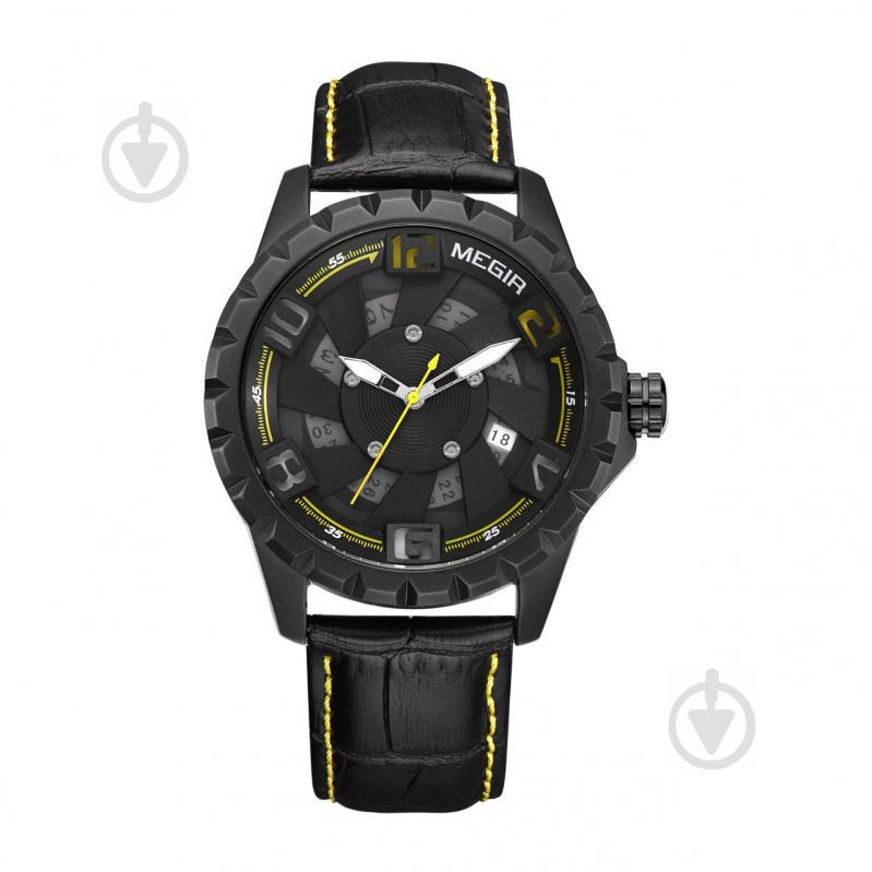 Часы Megir MG1074 Black Yellow (ML1074G-BK-1N13)