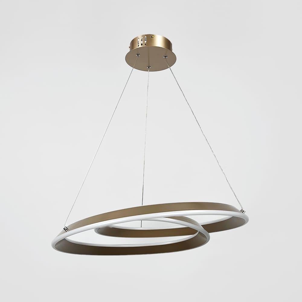 Люстра подвесная кольцевая Ø 60 см Сатин (MJ340-600 Champagne GD)