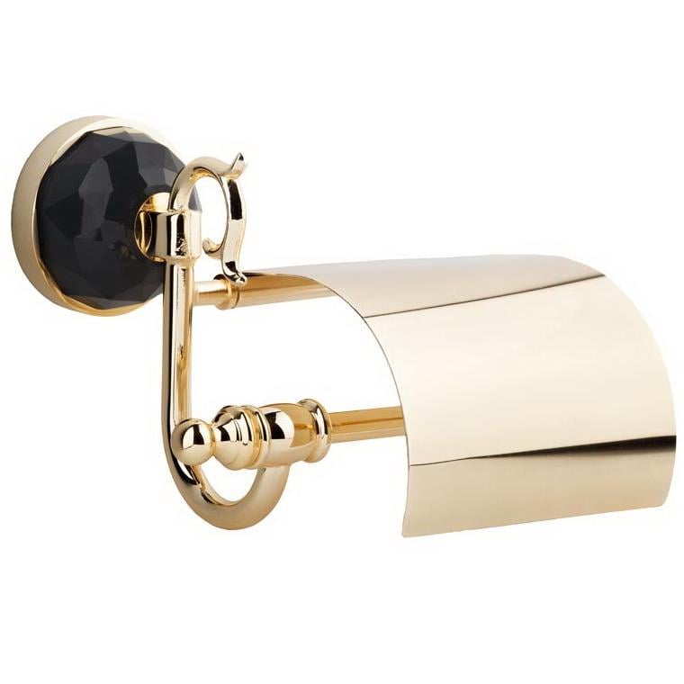 Тримач для туалетного паперу KUGU Diamond 1111G із кришкою Золотий (130595)