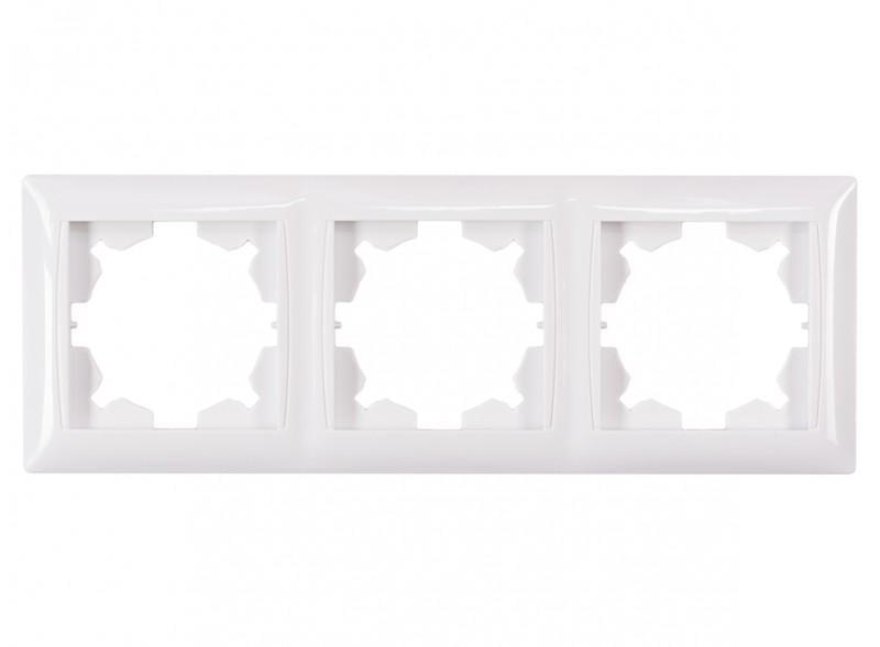 Рамка тримісна горизонтальна Luxel Primera 3023 Білий (00000038636)