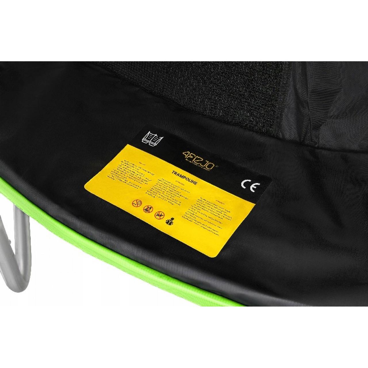 Батут с внутренней сеткой 4FIZJO PRO 12FT 374 см Black/Green (P-5907739314185) - фото 3 Батут с внутренней сеткой 4FIZJO PRO 12FT 374 см Black/Green (P-5907739314185) - фото 3