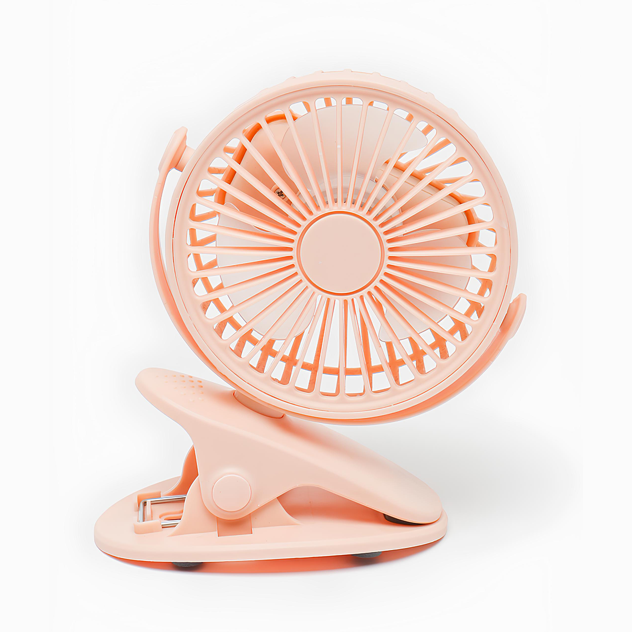 Вентилятор переносний Andowl Q-F106 USB на прищіпці та акумуляторі Рожевий (d3f21c21) - фото 1