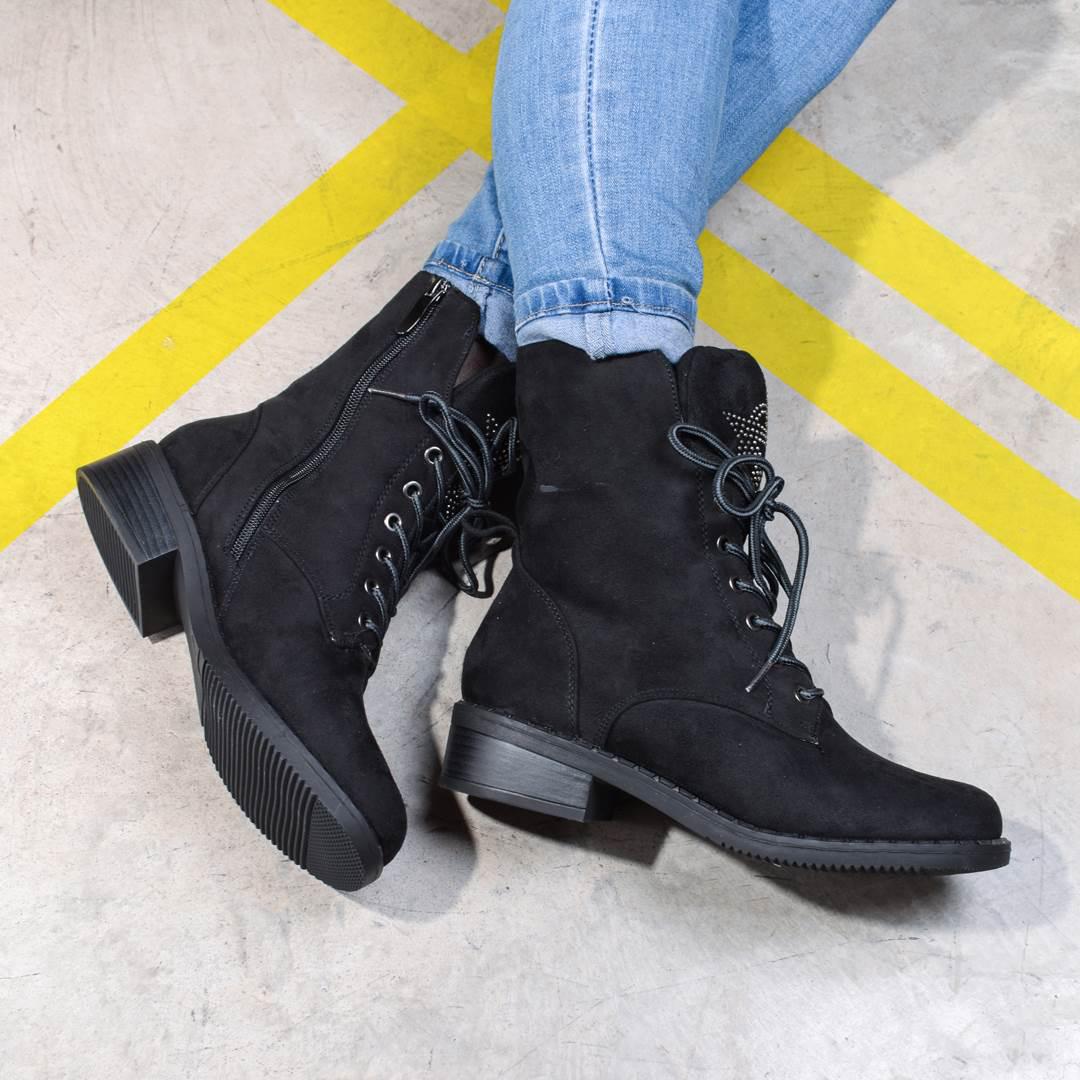 Ботинки женские зимние со стразами 324312 р. 39 24,5 см