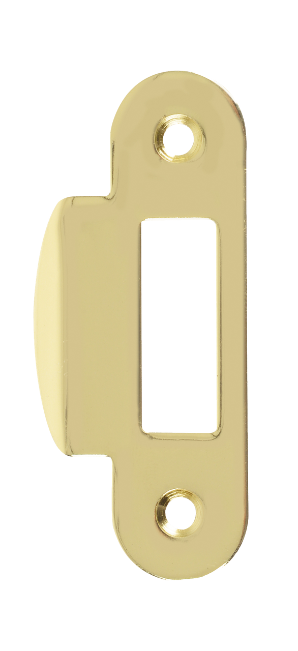 Планка соответствующая замку Siba SP4 PB с отбойником Латунь полированная (SP4 PB)