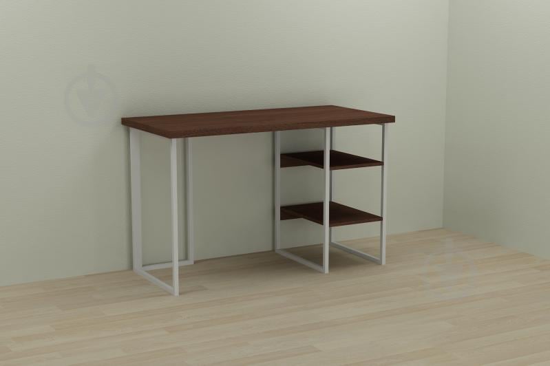 Компьютерный стол Ferrum-decor Кевин 75x140x60 белый ДСП Венге 32мм Компьютерный стол Ferrum-decor Кевин 75x140x60 белый ДСП Венге 32мм