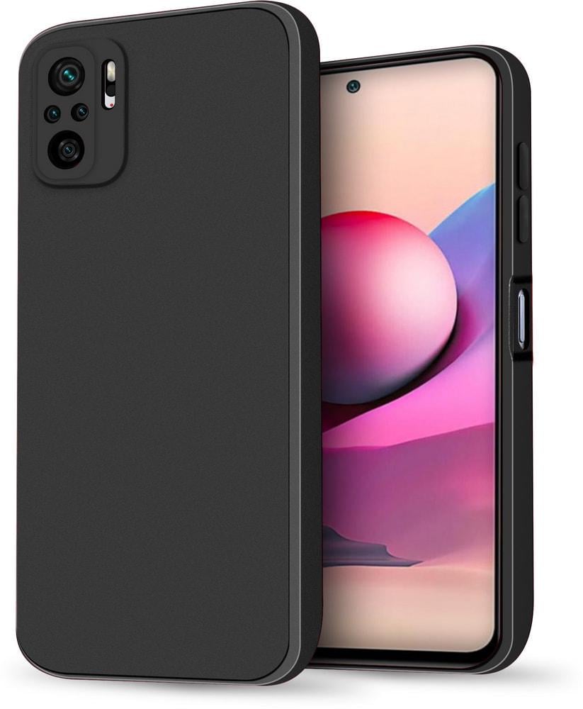 Силиконовый чехол HardCorner Xiaomi Redmi Note 10S (с микрофиброй) Black (34848-2B)