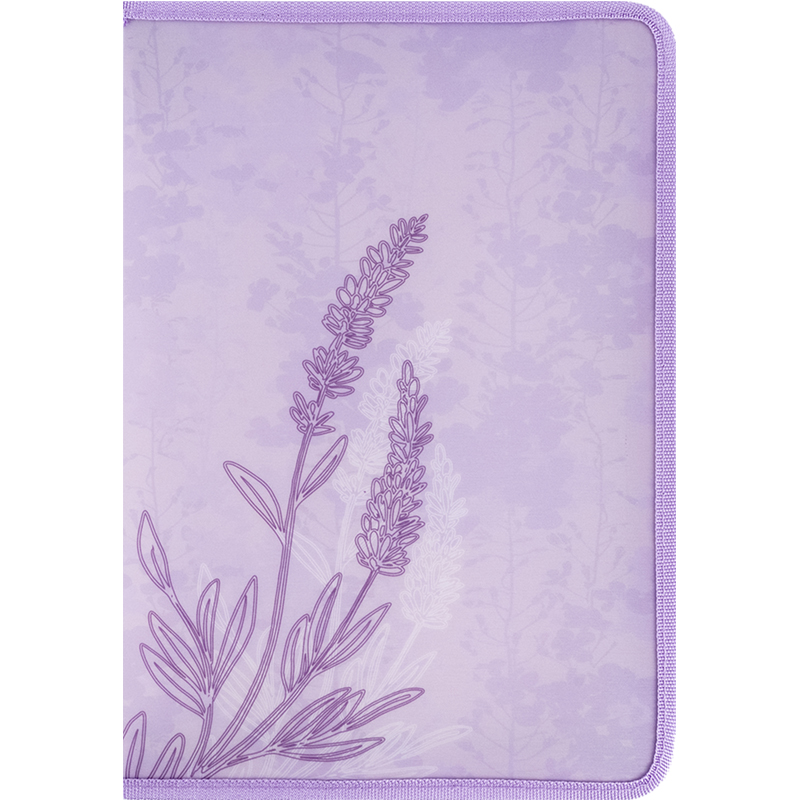 Папка объемная на молнии Axent А4+ Lavender-2 (1804-37-A)