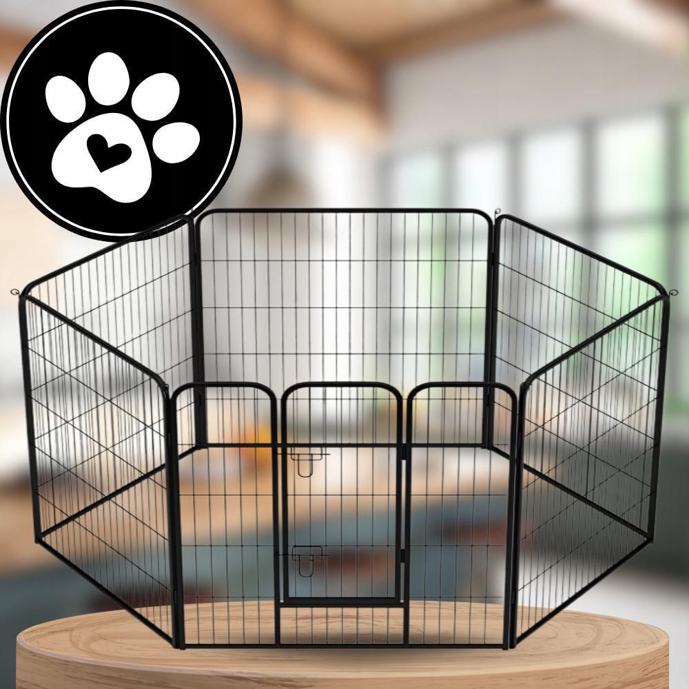 Манеж для собак/котов/кроликов Vendomia металлический 6 панелей 54x60 см (21194) - фото 8