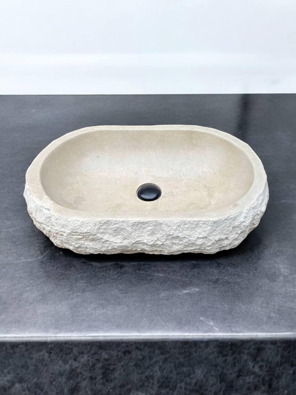 Раковина из песчаника BAY MAR 40 см Белый (68568)