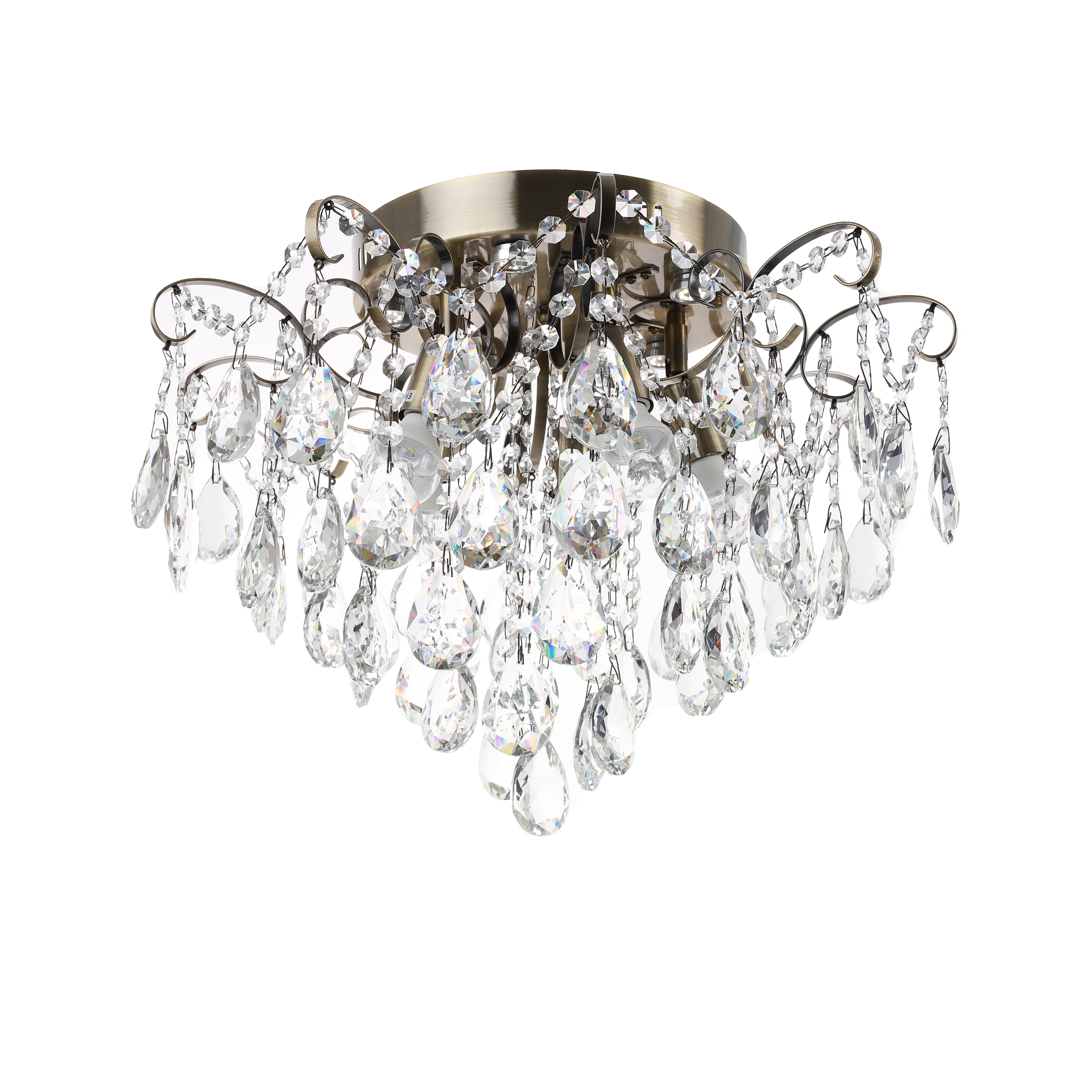 Люстра хрустальная Sirius XE4006/5-500 AB+LED  (000034545)