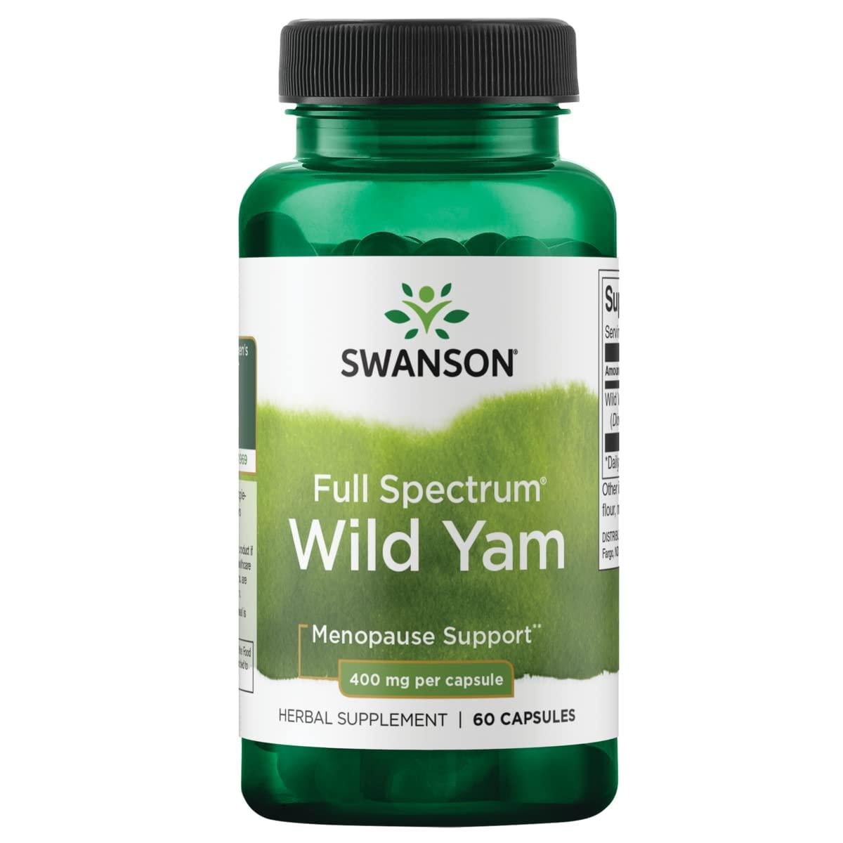 Корень дикого ямса Swanson Full Spectrum Wild Yam Root 400 mg 60 капс.