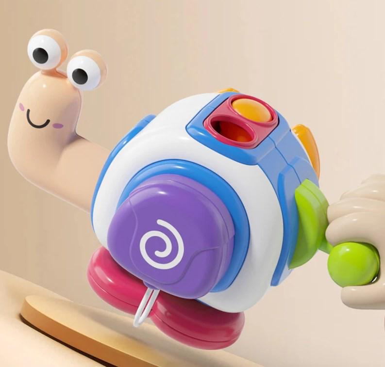 Іграшка Монтессорі Равлик для малюків для розвитку дрібної моторики/координації/мислення/вивчення кольору (1593) - фото 6