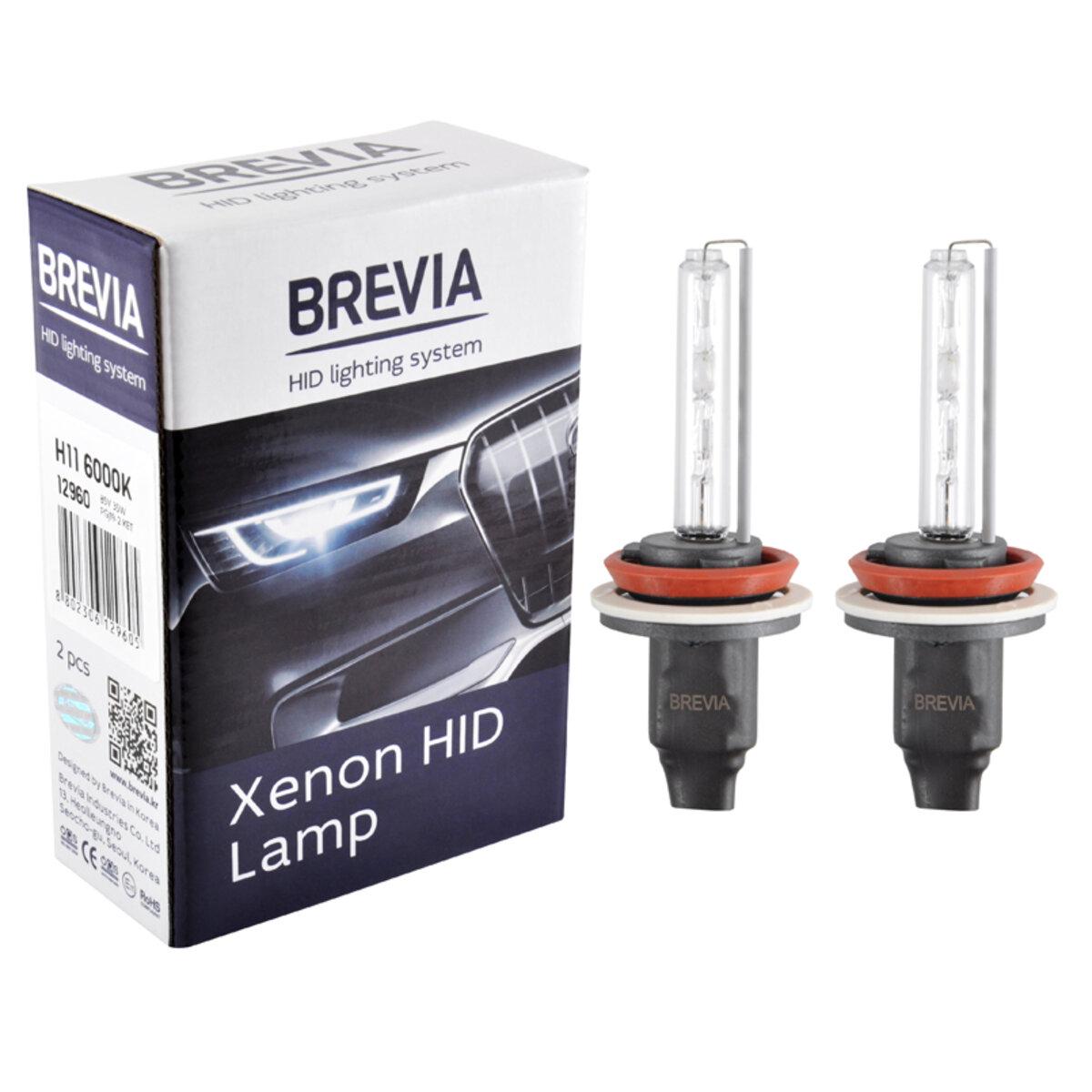 Лампы ксеноновые автомобильные Brevia H11 6000K 85V 35W PGJ19-2 KET 2 шт. (12960)