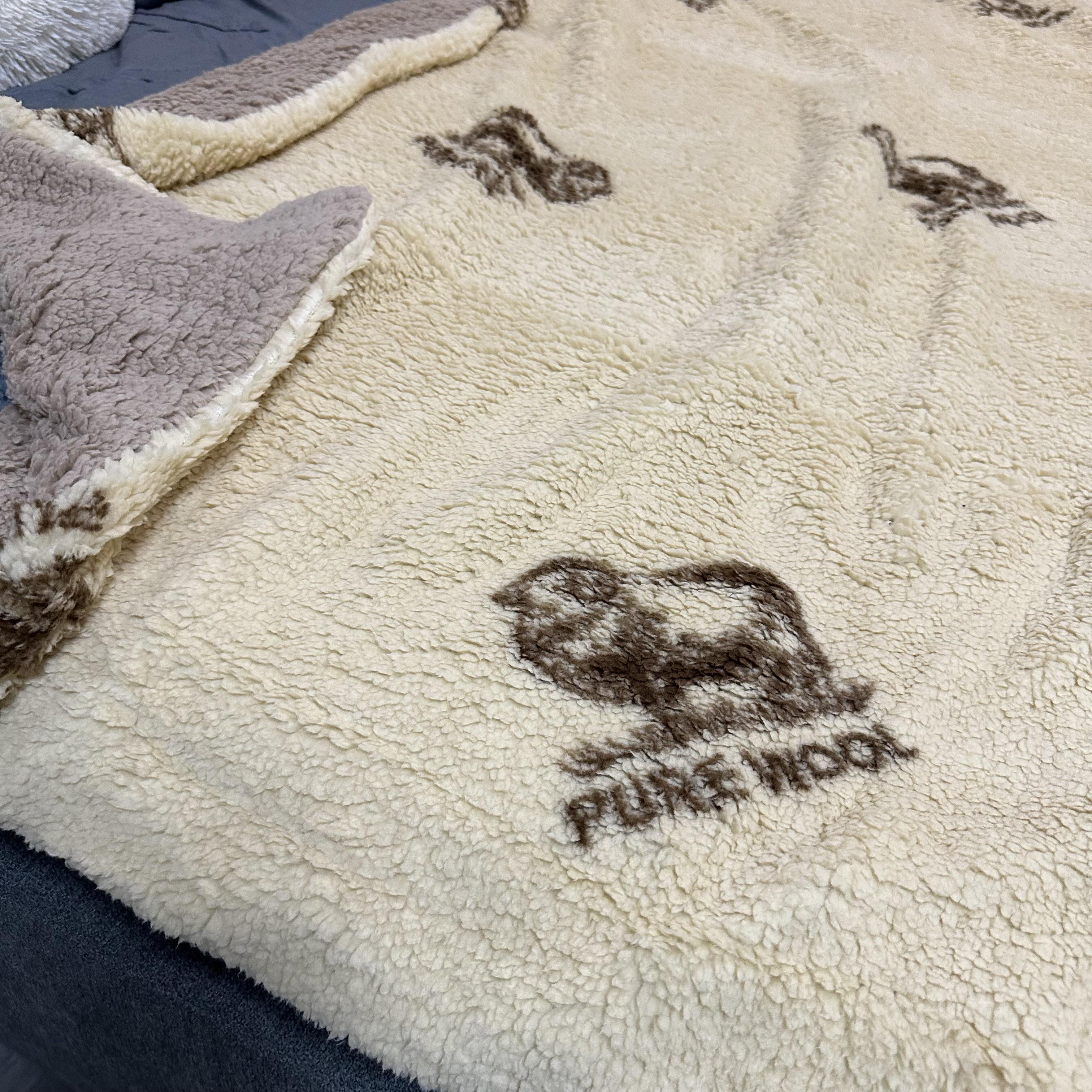 Плед-покрывало двустороннее с рисунком 150х210 см Бежевый (PL-1.5-1) - фото 6