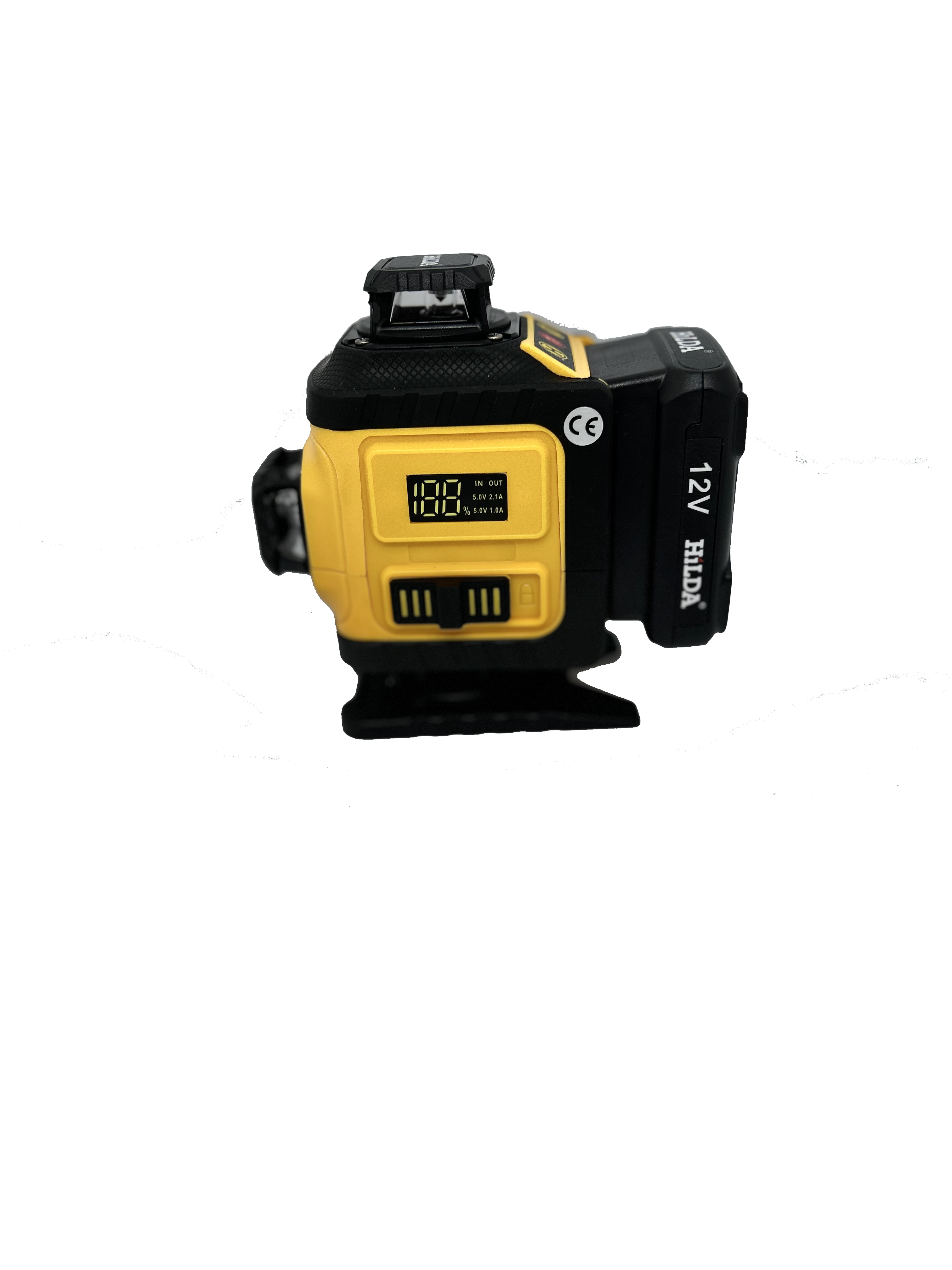 Лазерный уровень с зеленым лучом на 16 линий 360 градусов Hilda 4D Quick solution с поворотным основанием и башнями Лазерный уровень с зеленым лучом на 16 линий 360 градусов Hilda 4D Quick solution с поворотным основанием и башнями