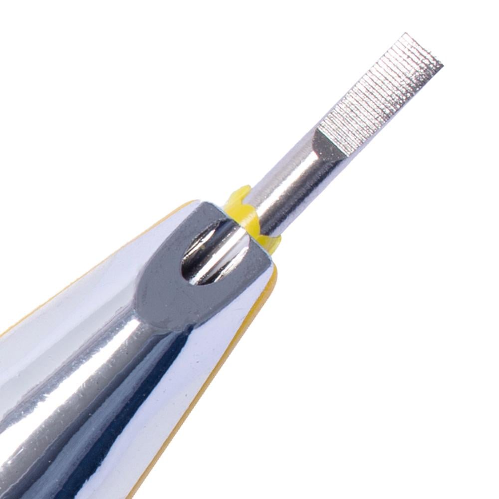 Индикатор-тестер E.NEXT e.tool.test10 12-250V АС/DC прямой шлиц 130x3 мм (t001110) - фото 3 Индикатор-тестер E.NEXT e.tool.test10 12-250V АС/DC прямой шлиц 130x3 мм (t001110) - фото 3