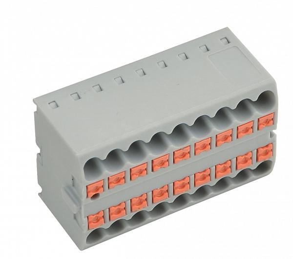 Блок соединительный клеммный АСКО-УКРЕМ CTP-18 24А 18 контактов 0,2-4 мм2 (A0130010154)