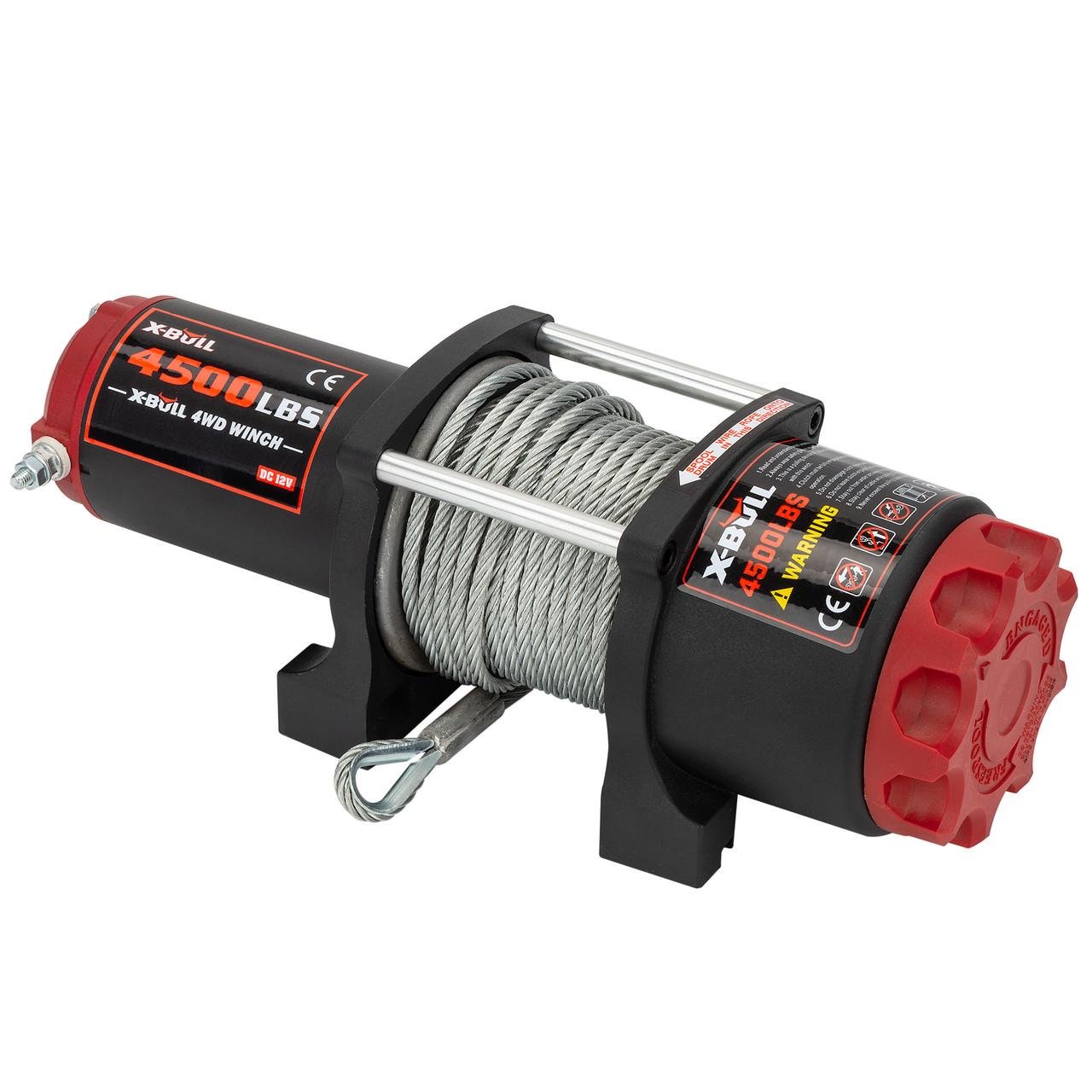 Лебідка автомобільна електрична X-Bull 4500Lbs зі сталевим тросом - фото 2 Лебідка автомобільна електрична X-Bull 4500Lbs зі сталевим тросом - фото 2