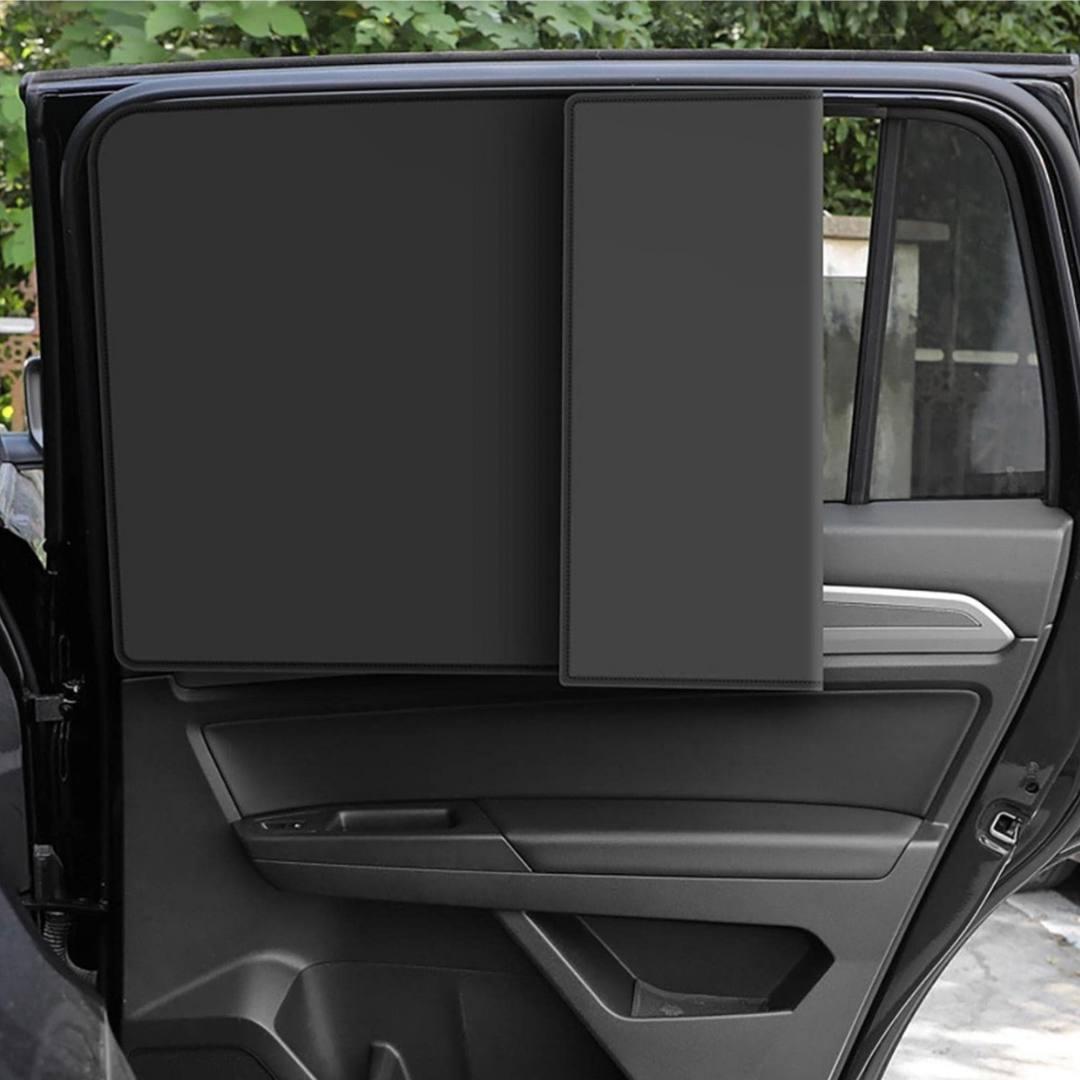 Шторка на магнітах сонцезахисна Bodasan 1 шт. Чорний (WT48) - фото 4