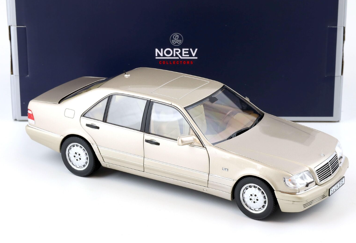 Модель автомобіля Norev 1:18 Mercedes-Benz S600 W140 Limousine 1997 Smoke Silver Metallic (183723) - фото 2 Модель автомобіля Norev 1:18 Mercedes-Benz S600 W140 Limousine 1997 Smoke Silver Metallic (183723) - фото 2
