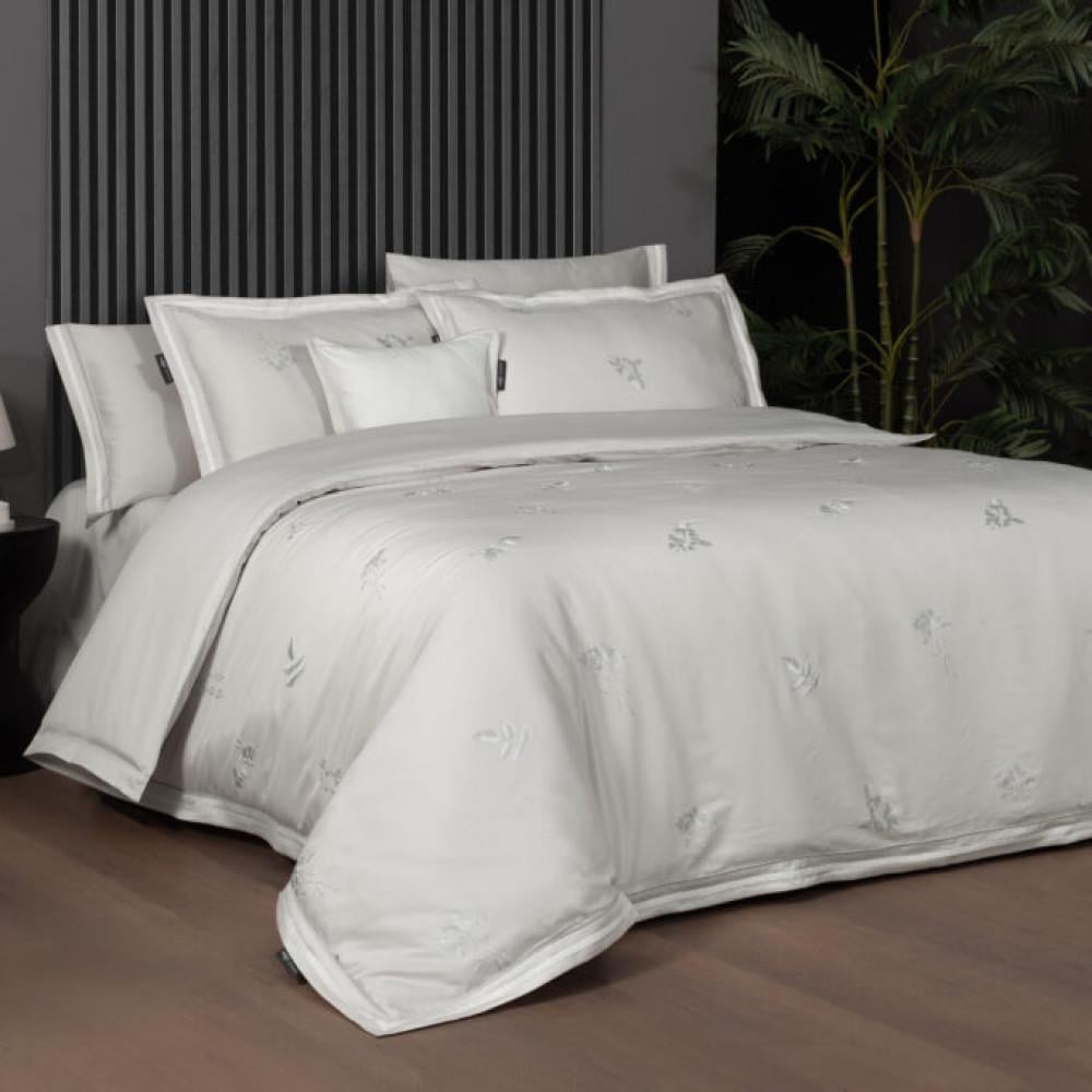 Комплект постільної білизни Sarev Serafi gri сатин делюкс 400TC євро (2000022282645)