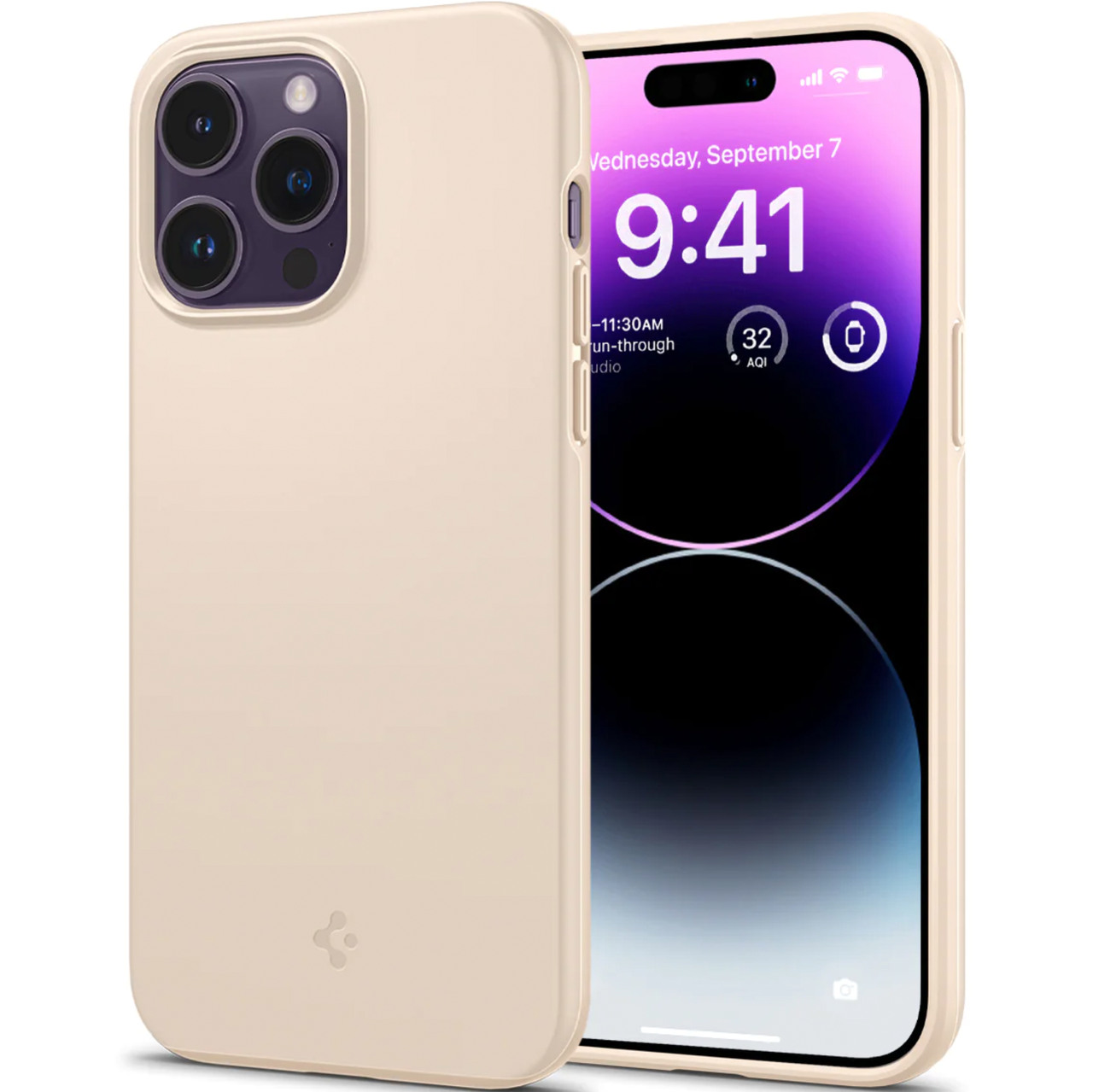 Чохол накладка Spigen Thin Fit Series Case for iPhone 14 Pro, Sand Beige (ACS04785)