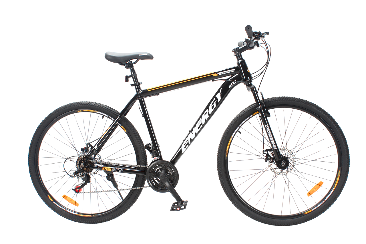 Велосипед CrossBike Energy 29" 21" Чорно-помаранчевий