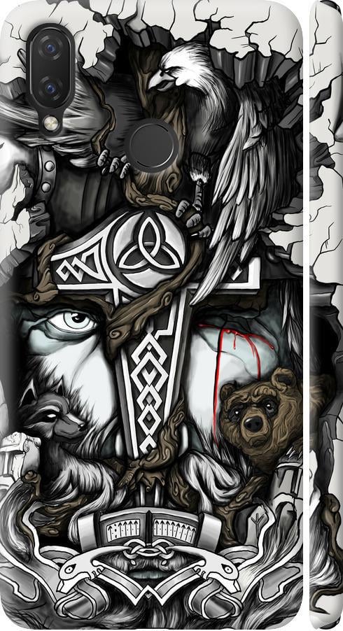 Чохол на Huawei Nova 3i Тату Вікінг (4098m-1541-42517)