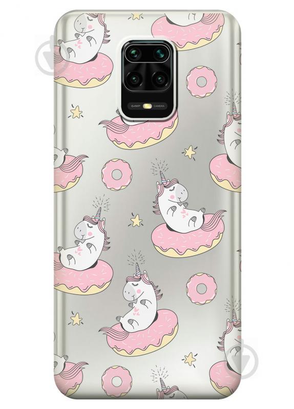 Силиконовый чехол iSwag для Xiaomi Redmi Note 9 Pro Max Единороги на пончиках (KS2486) Силиконовый чехол iSwag для Xiaomi Redmi Note 9 Pro Max Единороги на пончиках (KS2486)