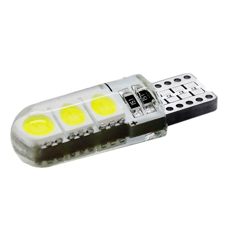 Автомобільна лампа світлодіодна Т10 6 SMD 5050 12 В миготить білим (2511863840)